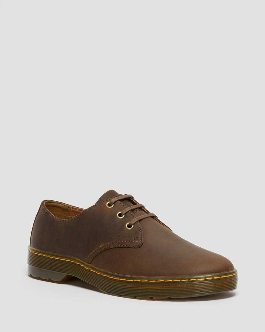 Dr. Martens Coronado Crazy Horse Deri Erkek Casual Ayakkabı - Ayakkabı Koyu Kahverengi |ZAPTR4358|